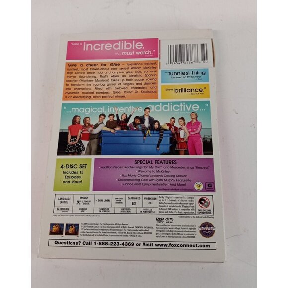 Glee Season 1 Volume 1 Road To Sectionals DVD - Picture 2 of 6
